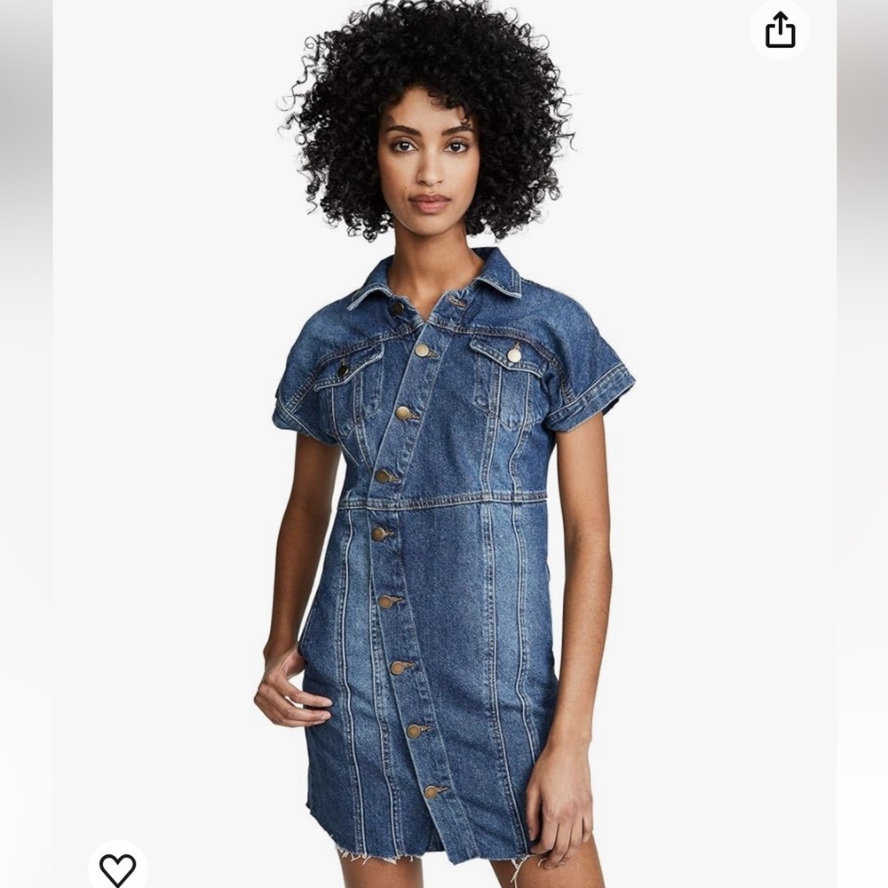 Free People Women's The City Mini Dress, Blue, Small